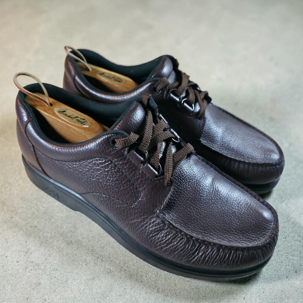 SAS Bout Time Orthopedic Mens Size 12 M Brown Comfort Low Shoes Replaced Insoles